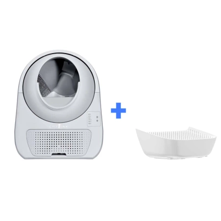 Inteligentna samoczyszcząca kuweta dla kotów Catlink Scooper Young Version + schody (białe)