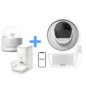 Inteligentna samoczyszcząca kuweta dla kotów Catlink Pro-X Luxury Version +  Catlink Pure + CatLink F04 PRO